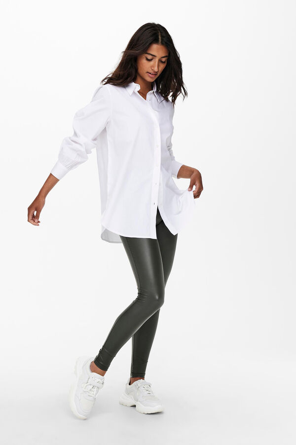 Only Camisa oversize de manga larga blanco