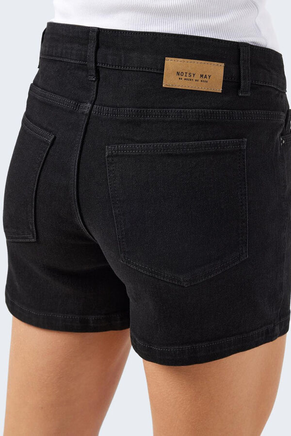 Noisy May Cal&ccedil;&otilde;es denim 5 bolsos preto