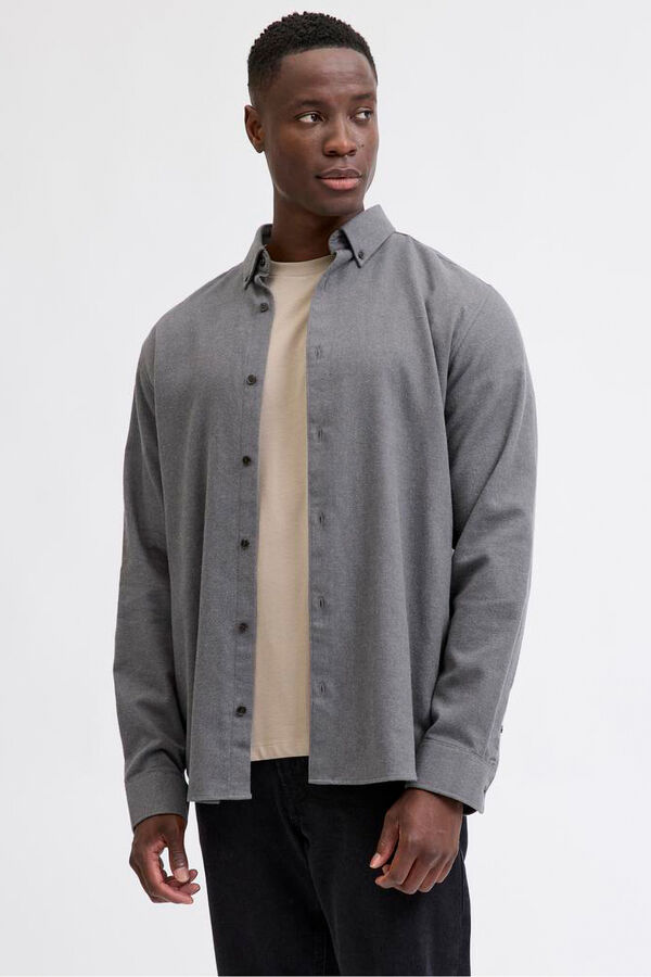 JJ REBEL Camisa cl&aacute;sica sarga gris