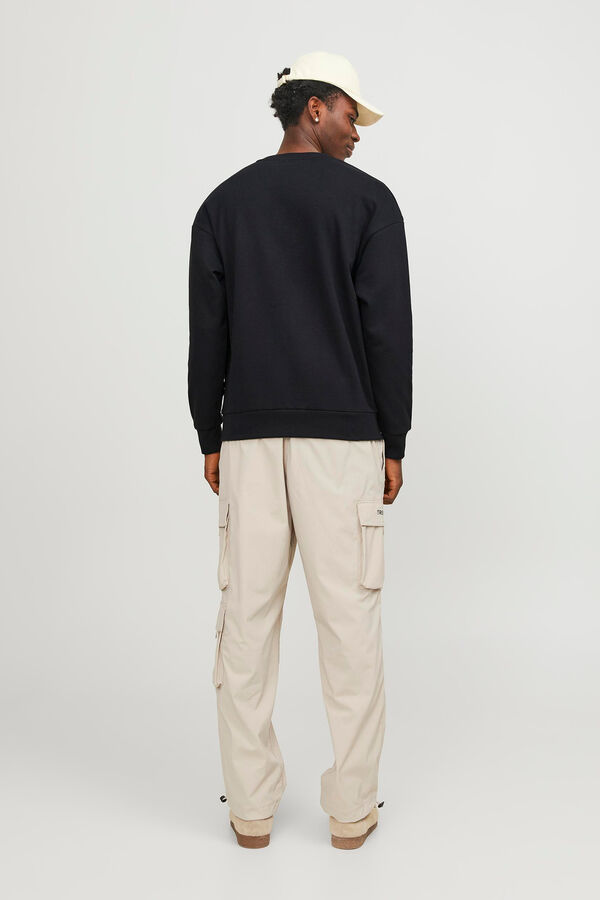 Jack & Jones Sweatshirt padr&atilde;o  preto