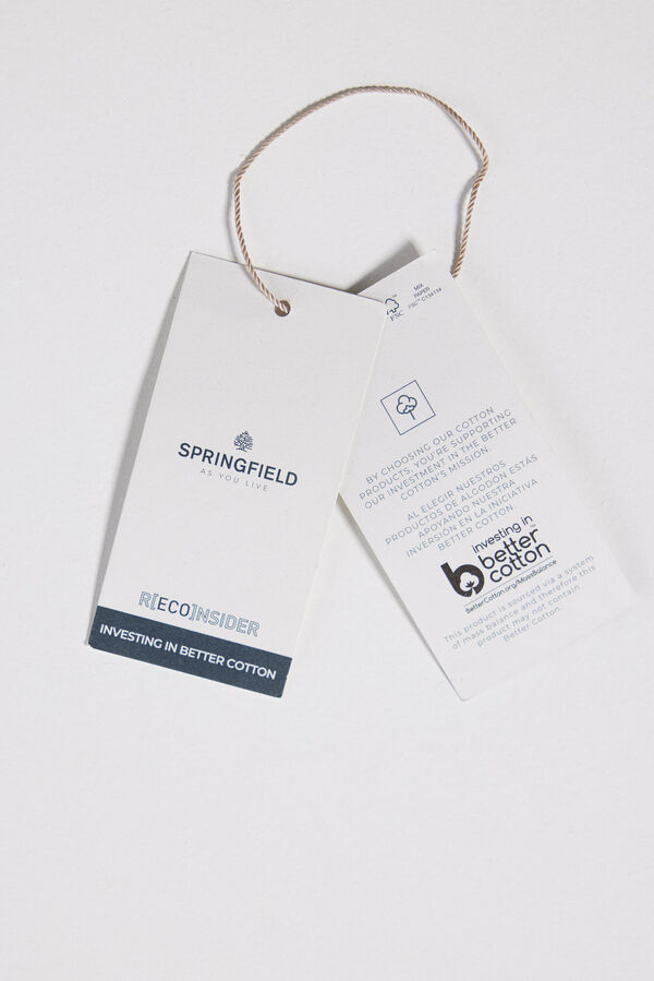 Springfield Sudadera capucha sol blanco