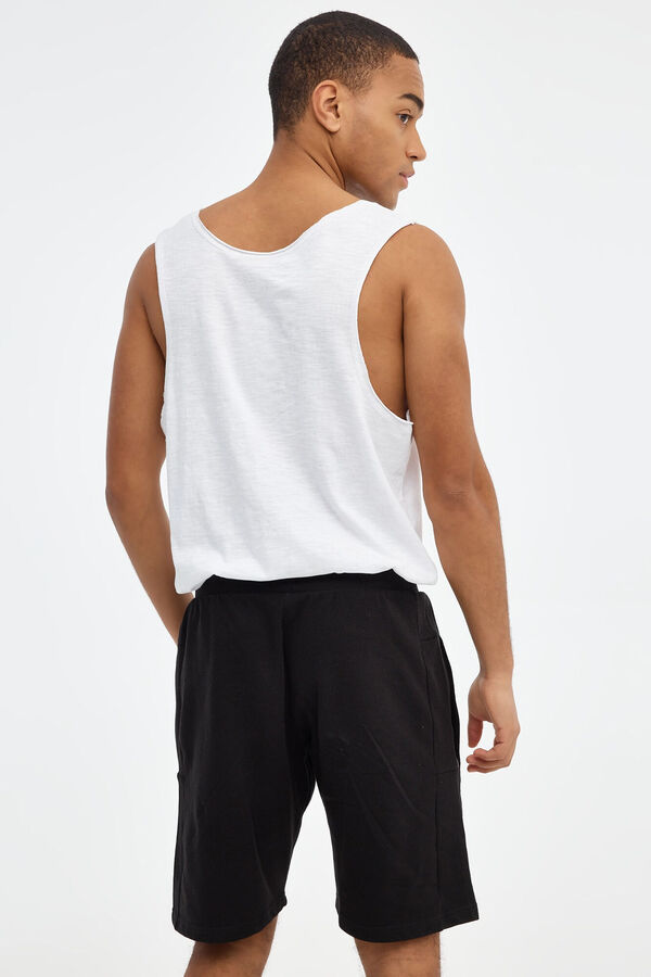 Inside Bermuda Jogger B&aacute;sica negro