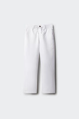 Springfield Kids Pantal&oacute;n lino ni&ntilde;o blanco