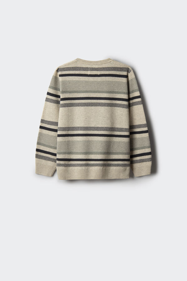 Springfield Kids Su&eacute;ter riscas de menino verde