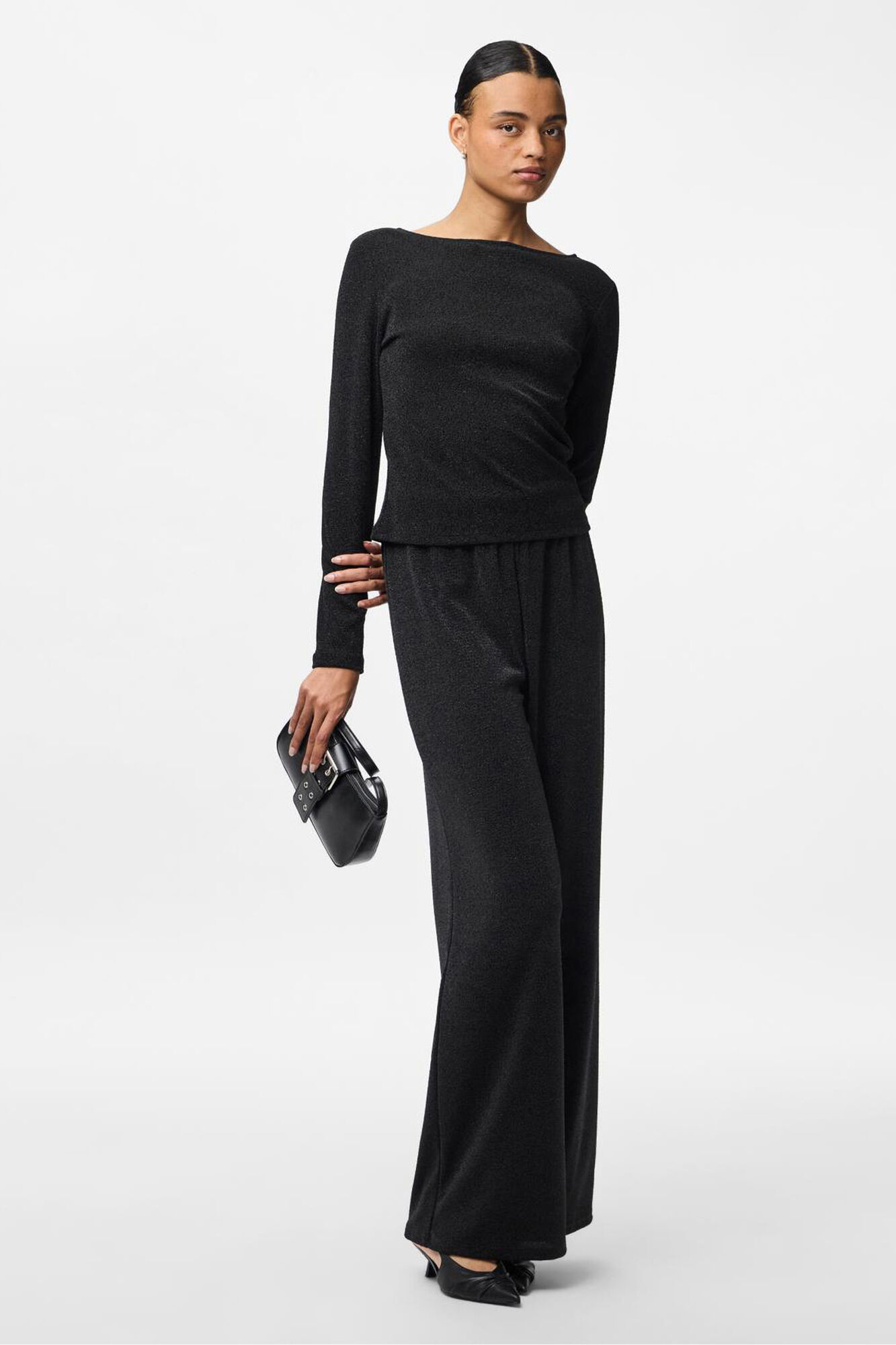 Pieces Top lurex manga larga