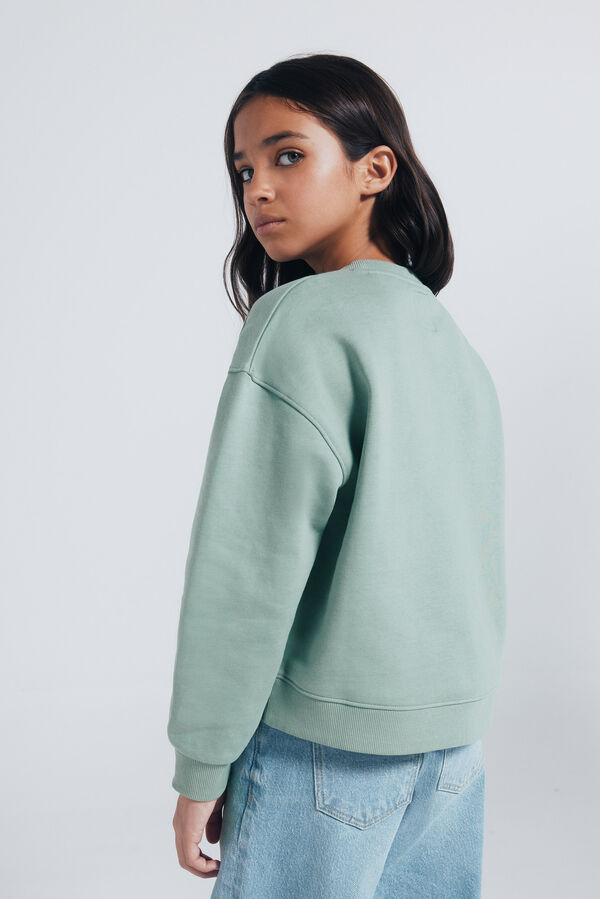 Springfield Kids Sudadera "Lilo & stitch" ni&ntilde;a verde