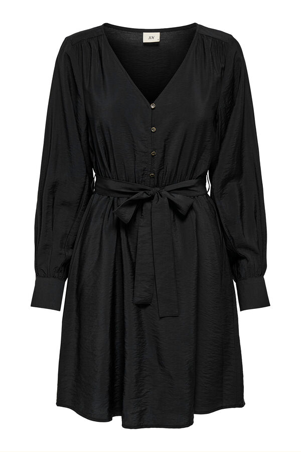 JDY Vestido corto fluido negro