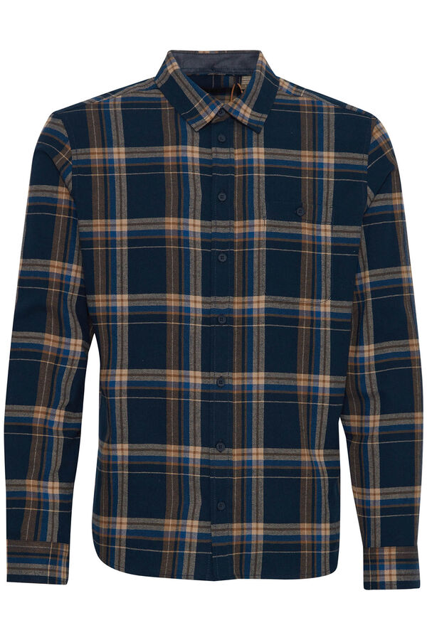 Blend Camisa Manga Comprida  azul