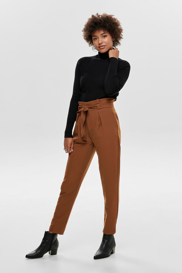 Only Jersey de cuello vuelto negro