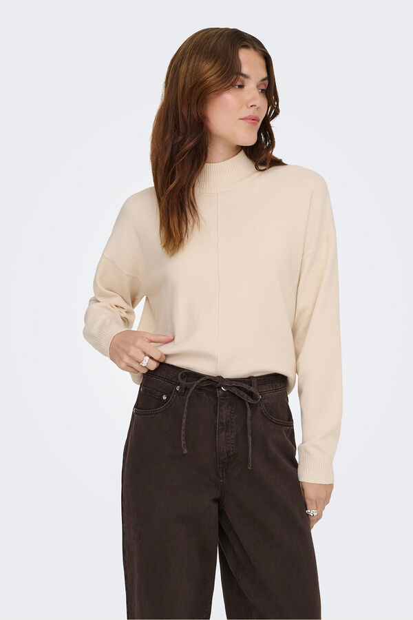 JDY Camisola de gola branco