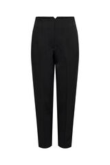 Only Pantalones rectos de talle alto negro