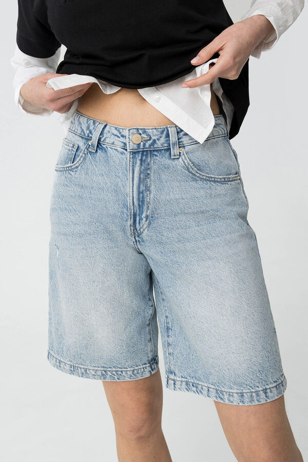 Tiffosi Shorts jeans boyfriend azul