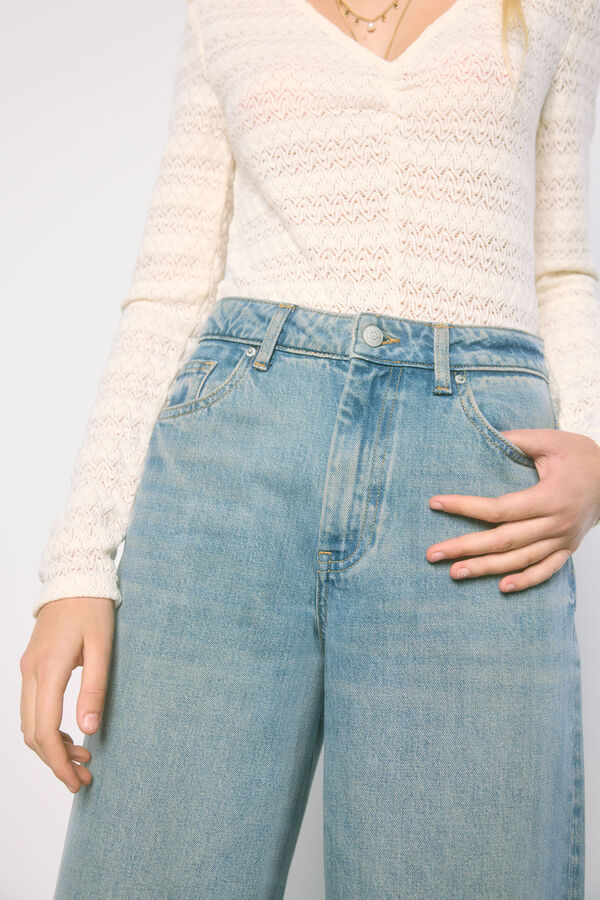 High Spirits 0017 Jeans Wide Leg azul