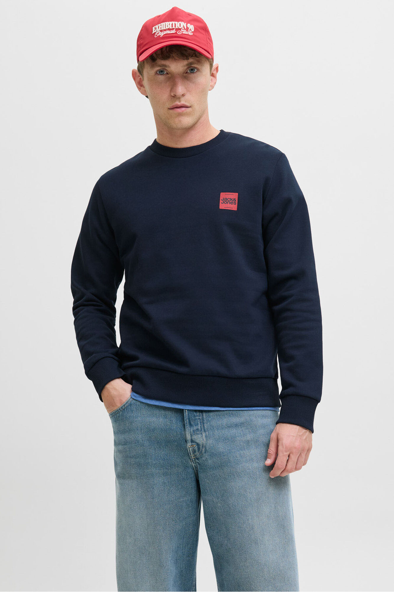 Jack & Jones Sweatshirt com logo contrastante