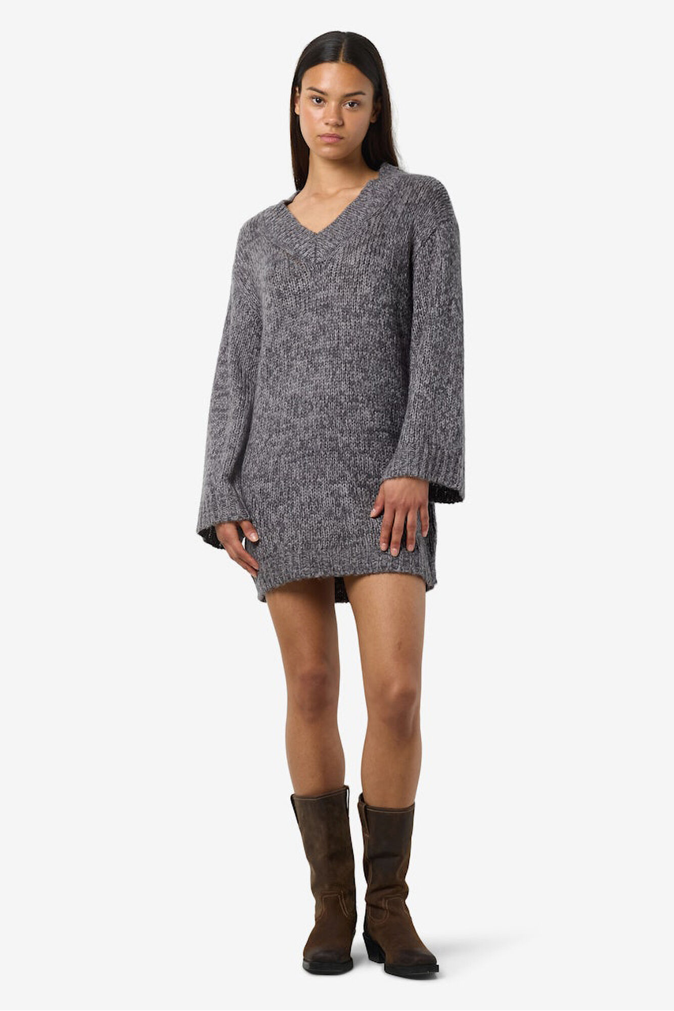 Noisy May Vestido curto de malha 