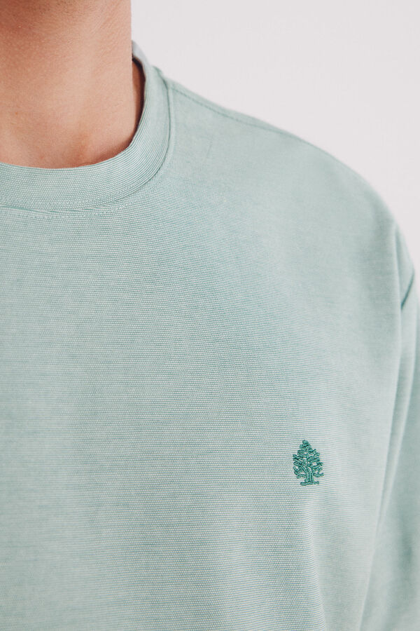 Springfield Camisola piqué oxford verde