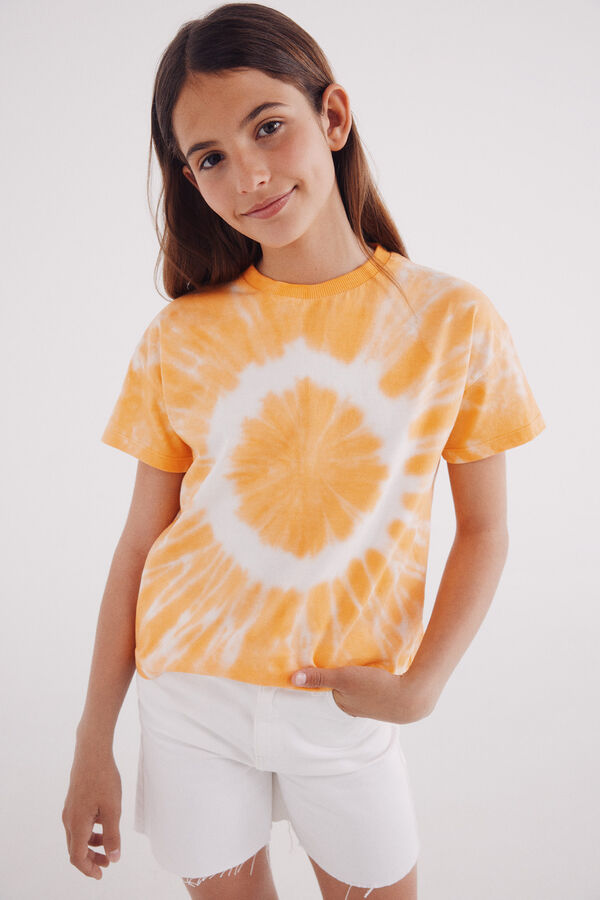 Springfield Kids Camiseta coraz&oacute;n ni&ntilde;a naranja