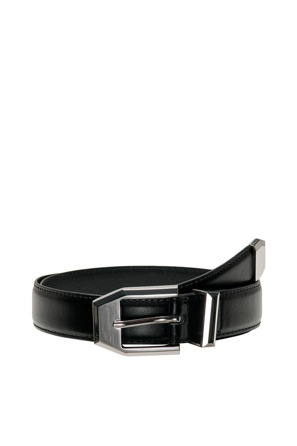 Only Cinto com efeito de pele preto