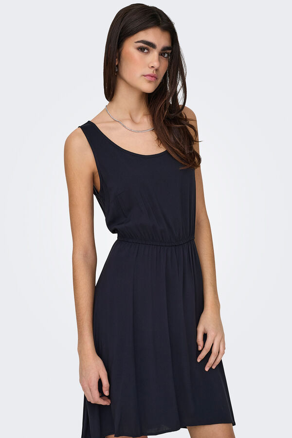 Only Vestido corto sin mangas azul