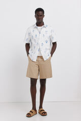 Springfield Bermuda fluida wide fit beige