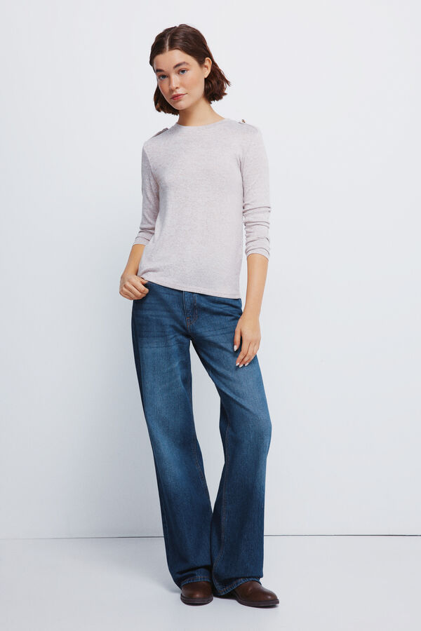 Springfield Malha com al&ccedil;as de ombros cru