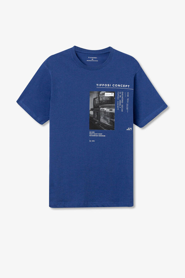 Tiffosi T-shirt estampada azul