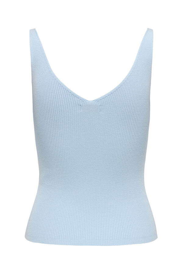 JDY Camiseta tirantes punto azul