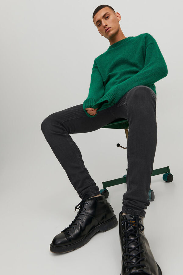 Jack & Jones Jeans Tom spray on fit negro