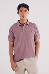 Springfield Polo piqu&eacute; detalhes contraste regular fit vermelho