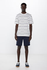 Springfield Bermuda ligera color slim fit azul