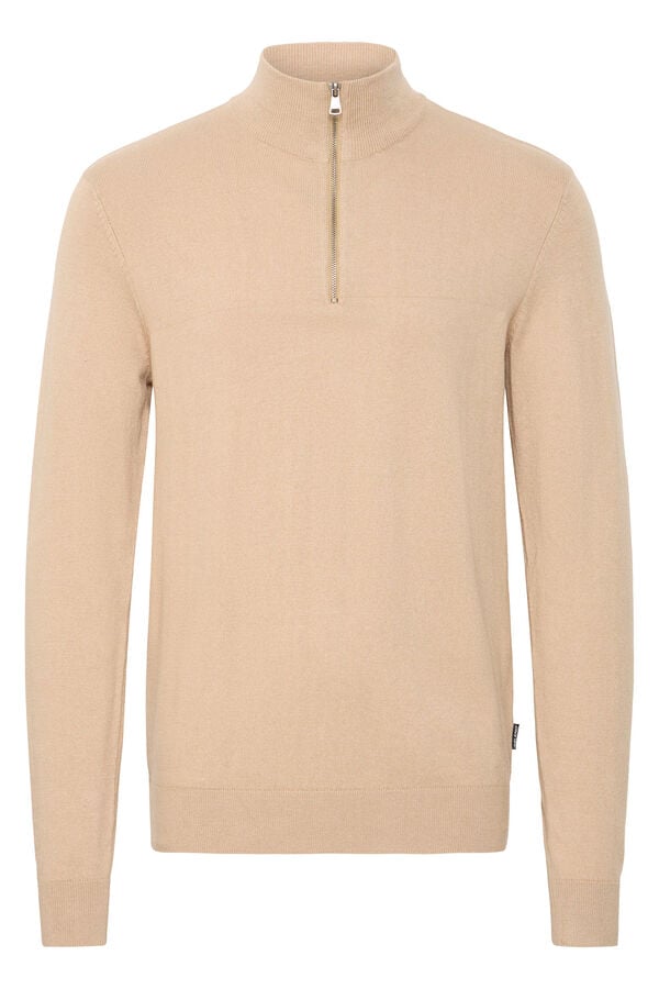 Blend Camisola de gola alta bege