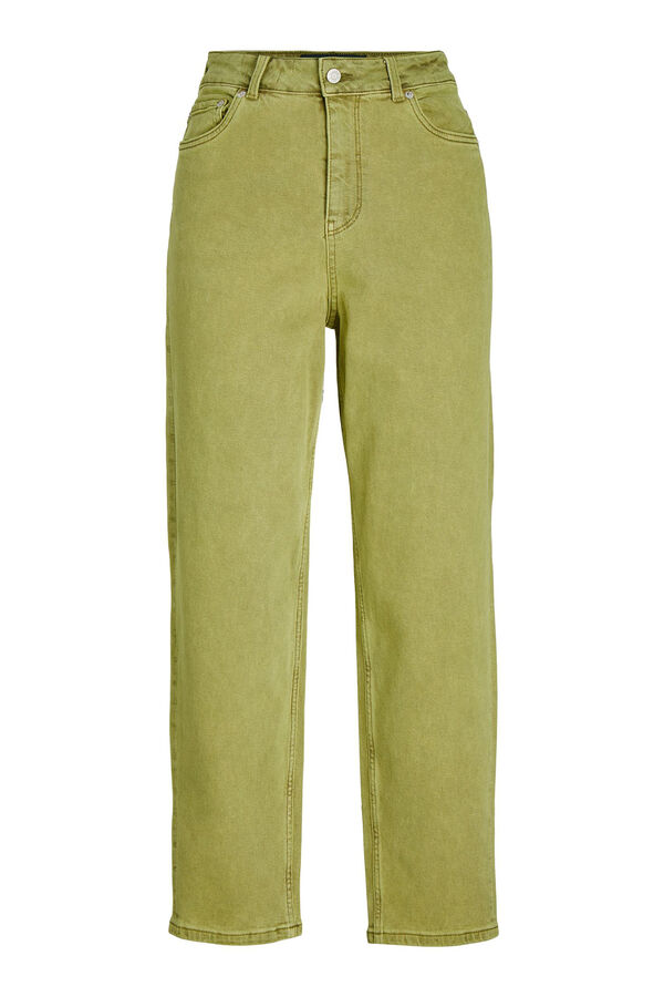 Springfield Jeans Lisbon mom fit cintura alta verde