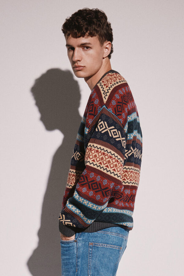Springfield Jersey jacquard 35TH Aniversario burdeos