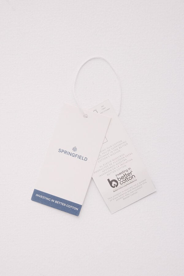 Springfield Polo jersey microraya blanco