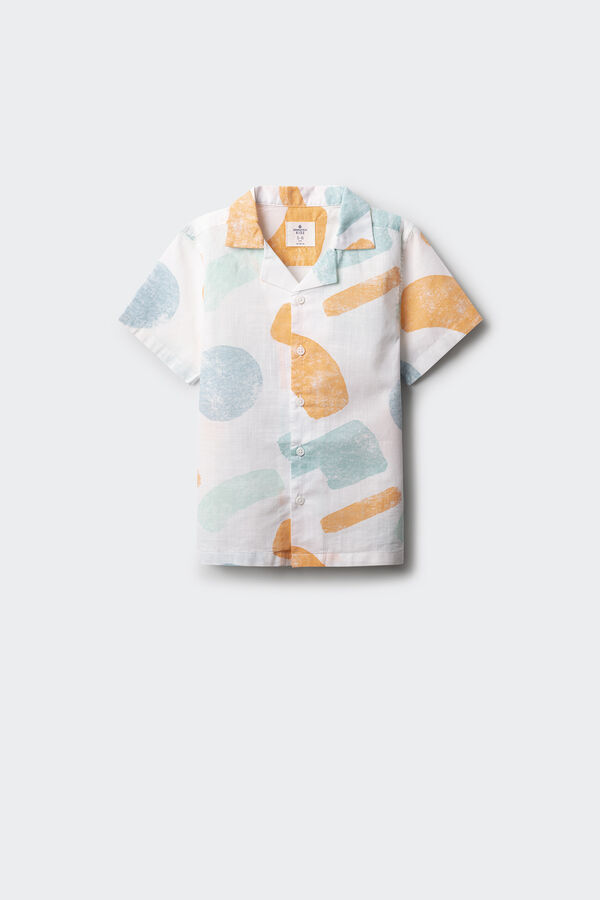 Springfield Kids Camisa de manga curta para menino bege