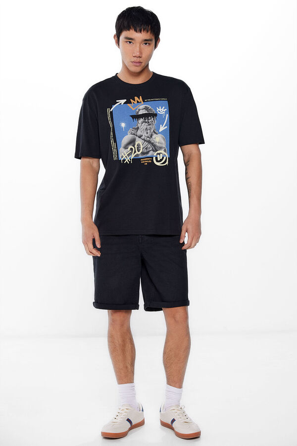Springfield Camiseta Zeus negro