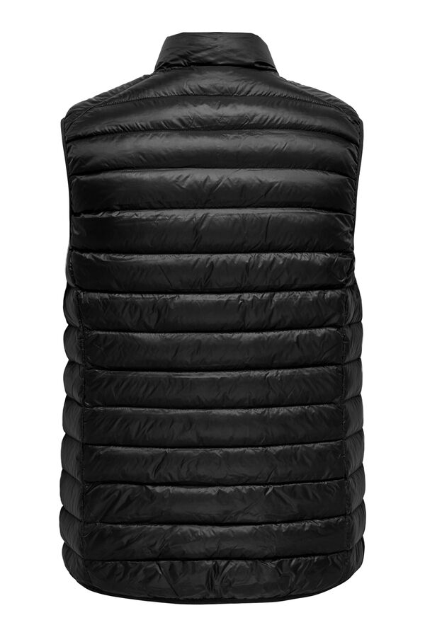 Only & Sons Colete acolchoado leve preto