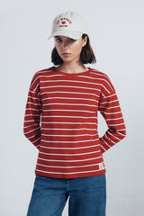 Springfield Camiseta riscas de marinheiro vermelho