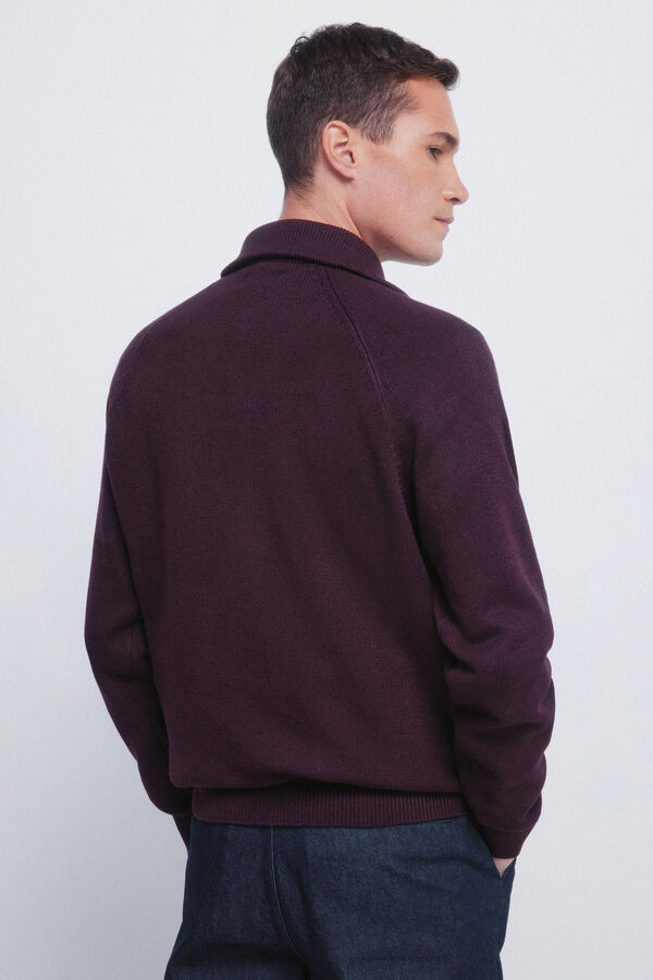 Springfield Jersey moda cuello camionero naranja