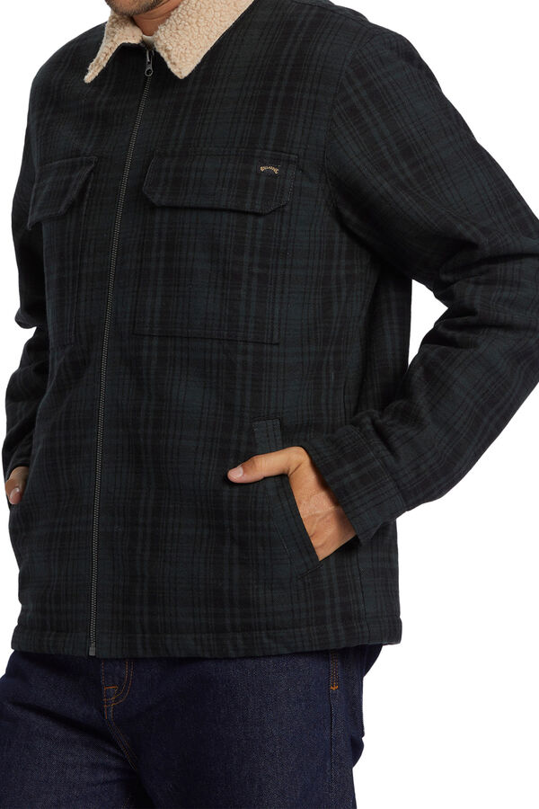 Billabong Chaqueta con forro de sherpa para Hombre verde