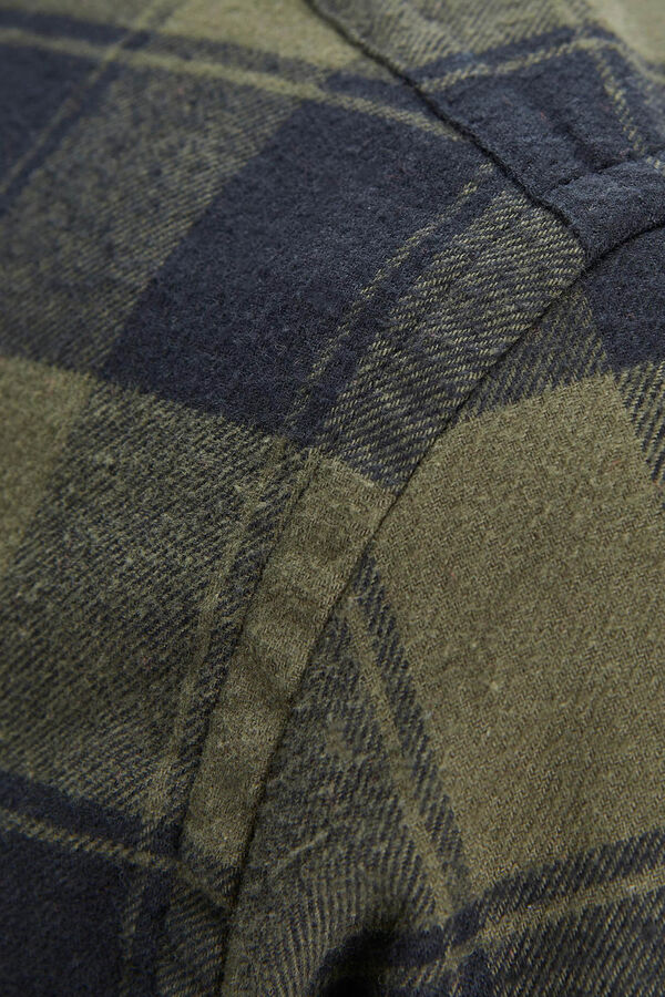 Jack & Jones Camisa cuadros slim fit verde