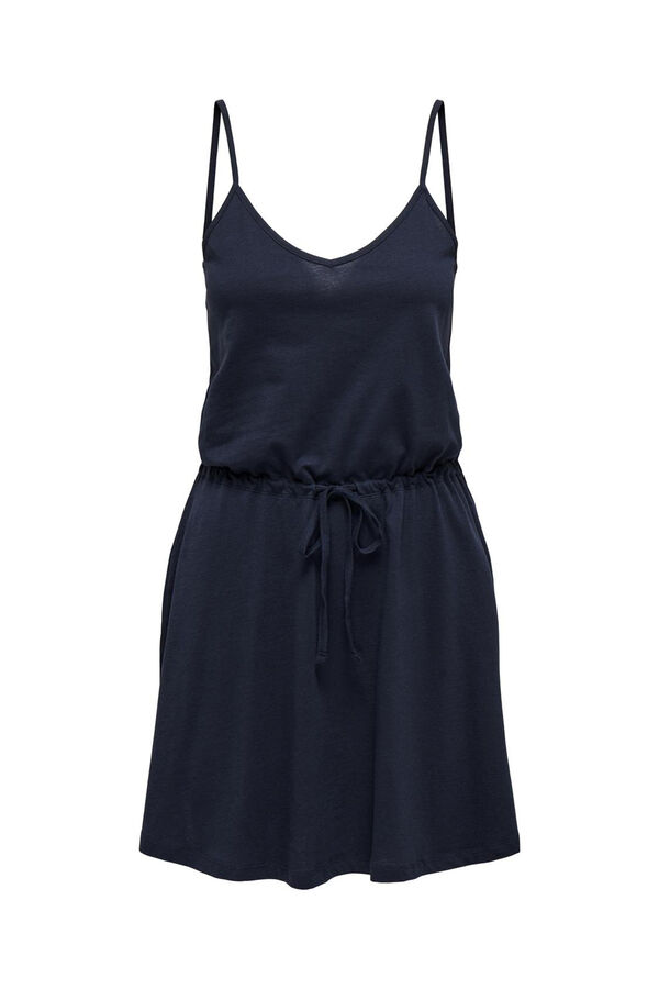 Only Vestido corto tirantes azul