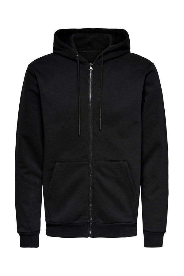 Only & Sons Sudadera con cremallera negro