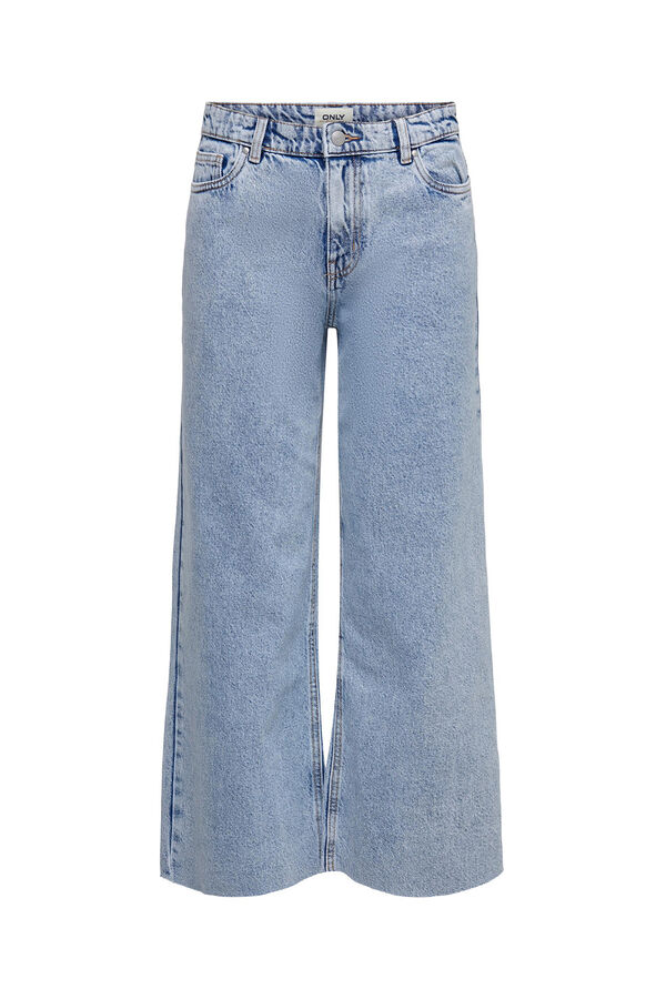 Springfield Jeans culotte cropped azul medio