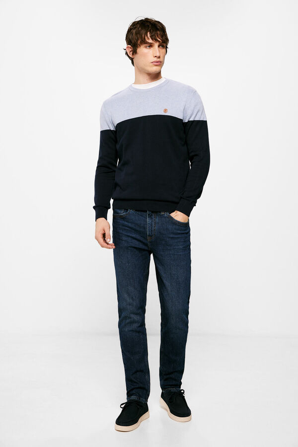 Springfield Jersey b&aacute;sico block azul