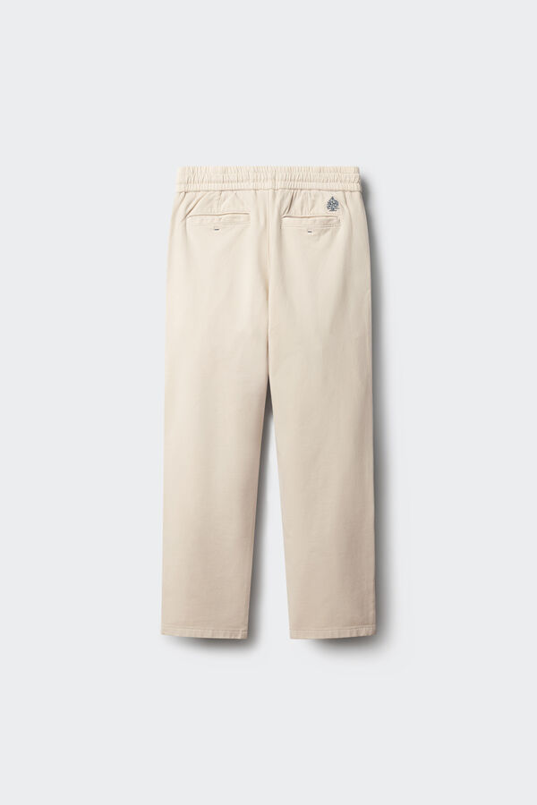Springfield Kids Cal&ccedil;as chino de malha conforto para crian&ccedil;a branco