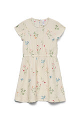 Vero Moda Girl Vestido curto de manga curta cinzento