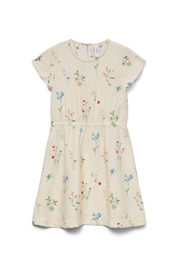 Vero Moda Girl Vestido curto de manga curta cinzento