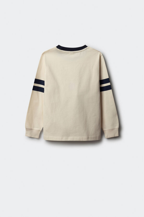 Springfield Kids Camiseta de manga larga perro varsity ni&ntilde;a blanco