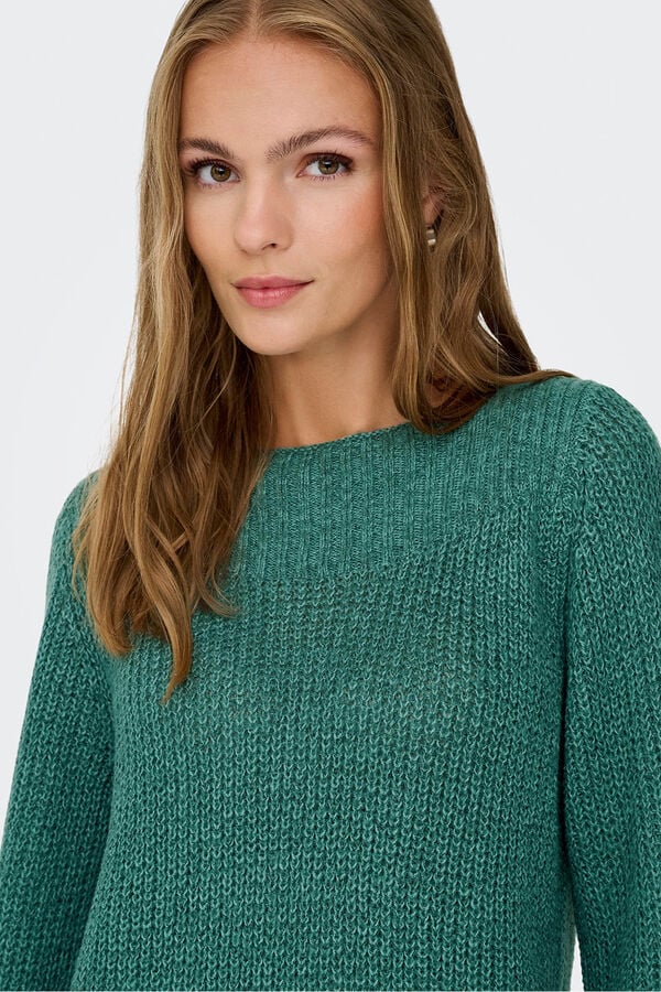 JDY Vestido corto punto gris